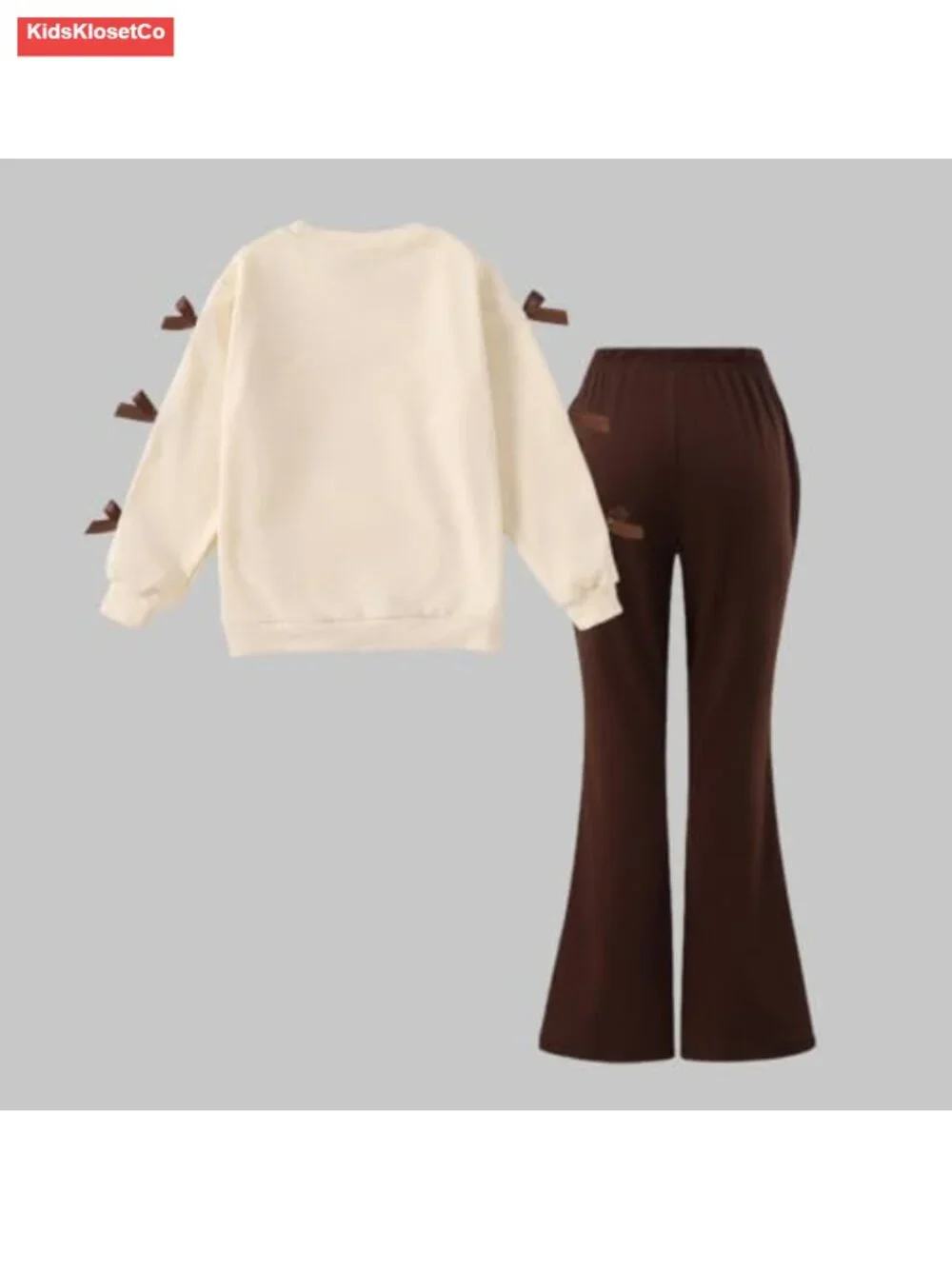 Girls 2 Piece Sweatshirt & Flare Pants Set Long Sleeve Fall Outfit Size 7-8